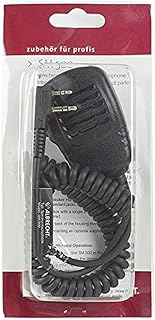 Albrecht SM 500 Lautsprecher Mikrofon, L-Stecker mit rotierendem Clip und Spiralkabel , Wassergeschützt IP 54 für Funkgerä...