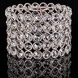 Lamp Shade Ceiling Light Shade Fitting for Living Room, Bedroom and Bathroom, Warm White, Bulb Not Included (Crystal)