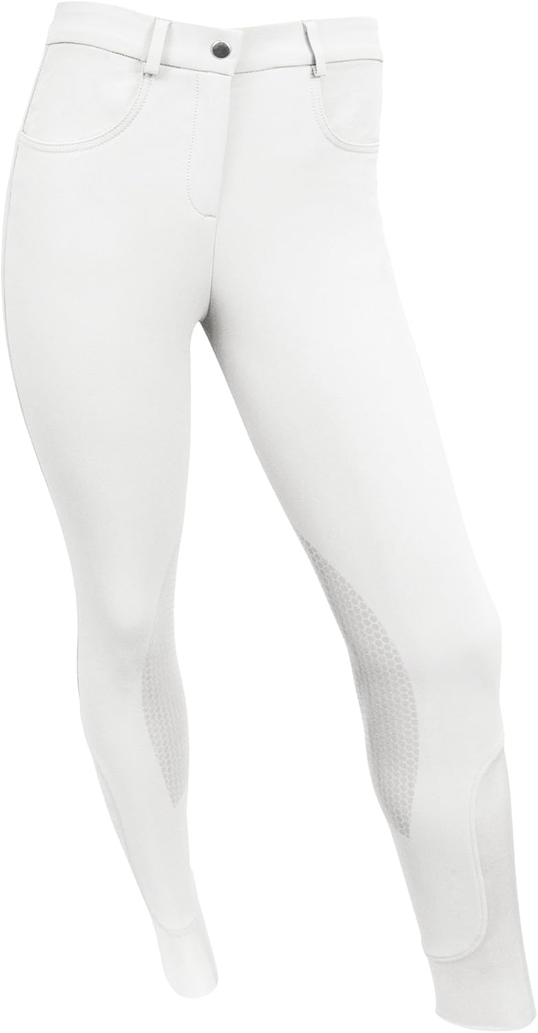 ECP RideTex Women's Riding Breeches Active Silicone Knee Patches Pockets