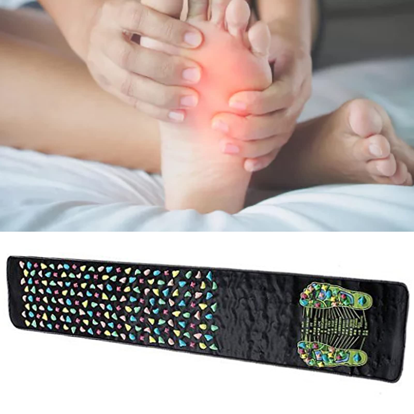 Riuty Alfombrilla de Reflexología Masaje para los pies (1.7 m x0.35 m)