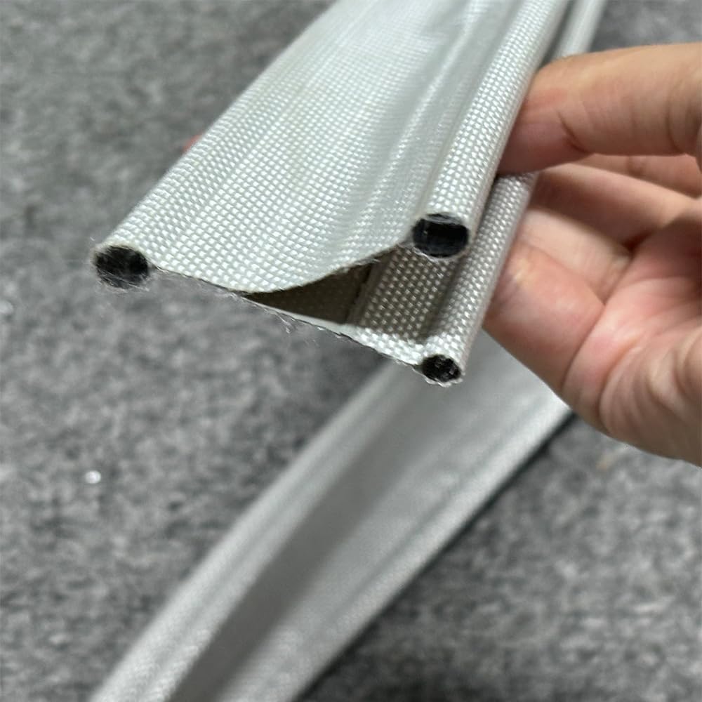 6 Channels Aluminum Awning Rail 50cm + 3m 6mm-6mm-4mm Awning Connection Kit for All Caravans/Motorhomes/Caravans