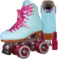 Moxi Beach Bunny Women's Roller Skates - Durable High-Top Vinyl Quads with Smooth ABEC-5 Bearings & 58mm 78A Wheels