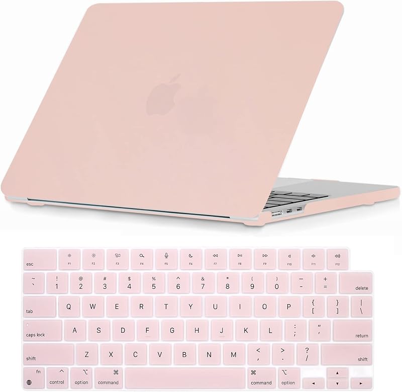Se7enline for MacBook Air 15 inch Case 2026-2023 M5 M4 M3 M2,Chalk Pink | 2 in 1 Matte Hard Shell Laptop Case with Keyboard Cover Anti-Scratch Heat Dissipation Full Port Access Slim Lightweight