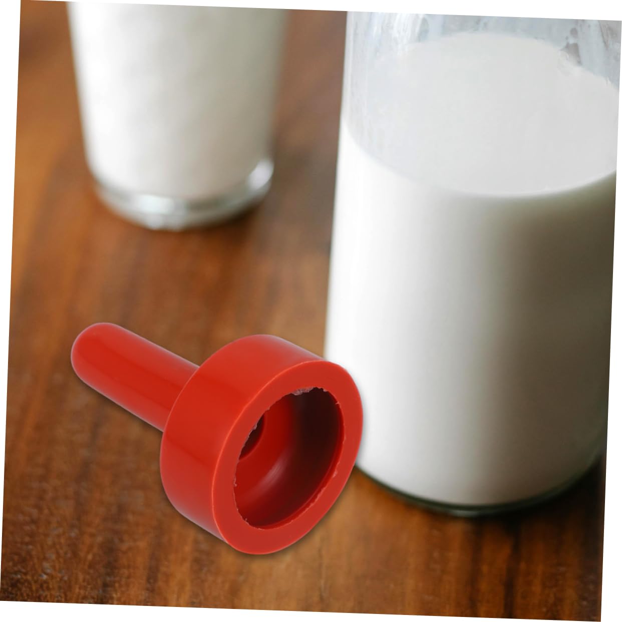 10 Tetinas de Goma Rojas Operación Simple y Diseño Reforzado para Alimentación de Terneros y Ovejas para Uso en Granjas