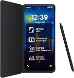 TCL NXTPAPER 60 Ultra 5G Android Smartphone,7.2" FHD+ 120Hz NXTPAPER Display,12GB RAM+512GB ROM,Eye Care Phone,Paper-like Display,Nebula Black,with Flip Cover and Stylus - 1