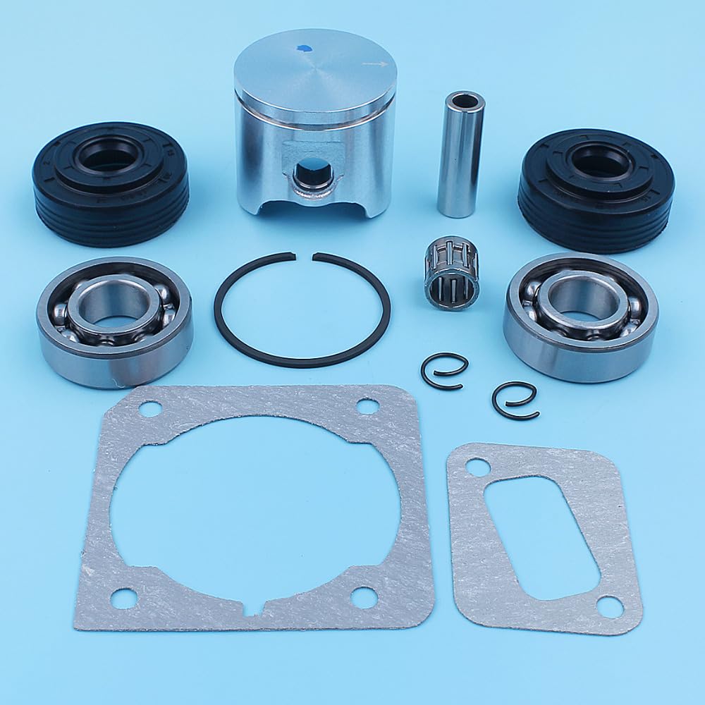 Zestaw uszczelek olejowych łożyska korbowego tłoka 40 mm, dla Husqvarna, 340 345, dla Jonsered, 2141 2145 Pierścień do piły łańcuchowej Klatka igłowa Część zamienna Zestaw pierścieni tłokowych