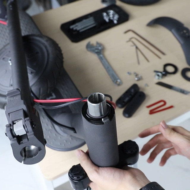 Ammortizzatore Forcella Anteriore + Parafango Per Xiaomi M365 Pro, Pro2, 1S (Scooter Elettrico)