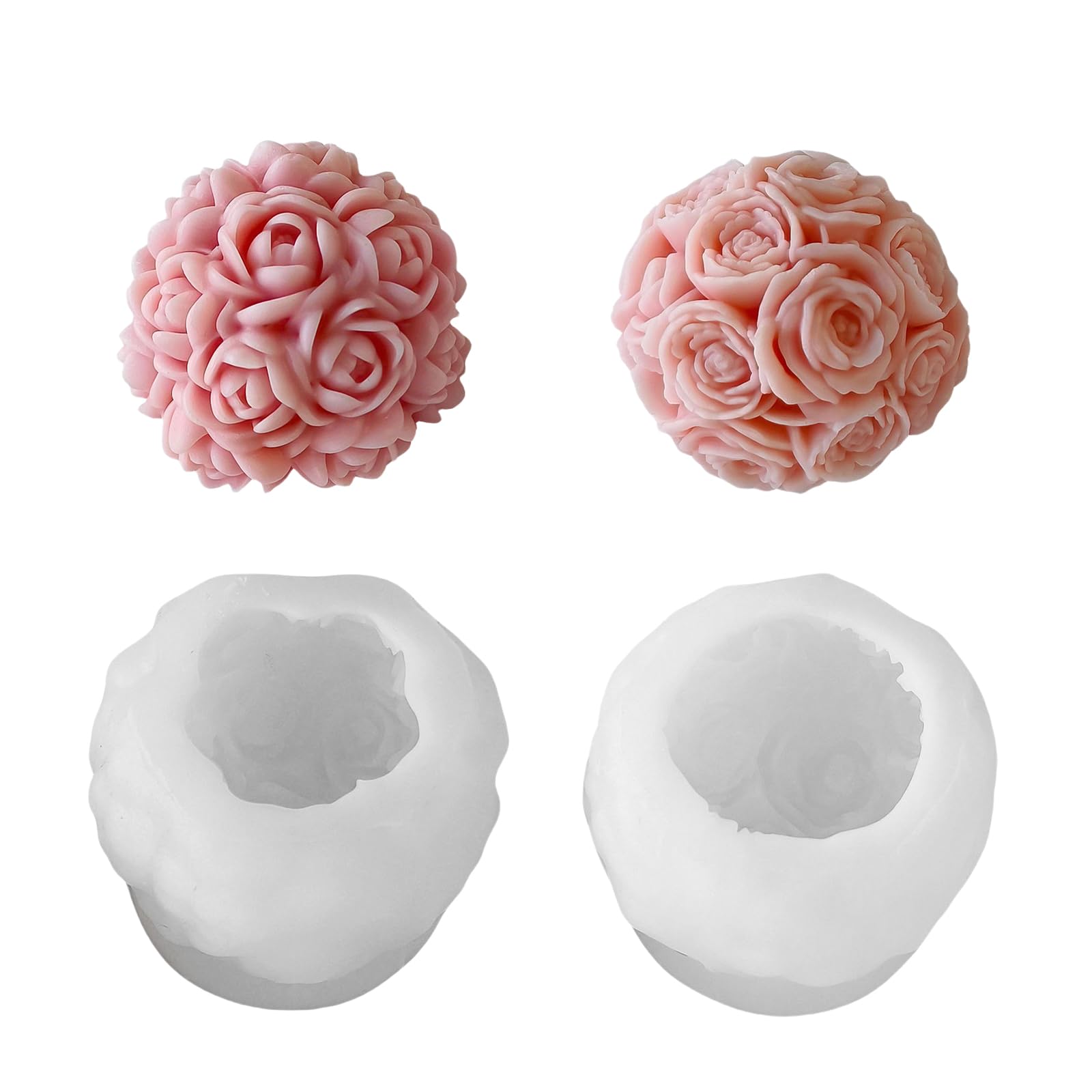 CAZSTYK 3D Flower Silicone Molds Plasters Epoxy Resin Scened Ornament Casting Castings Scened