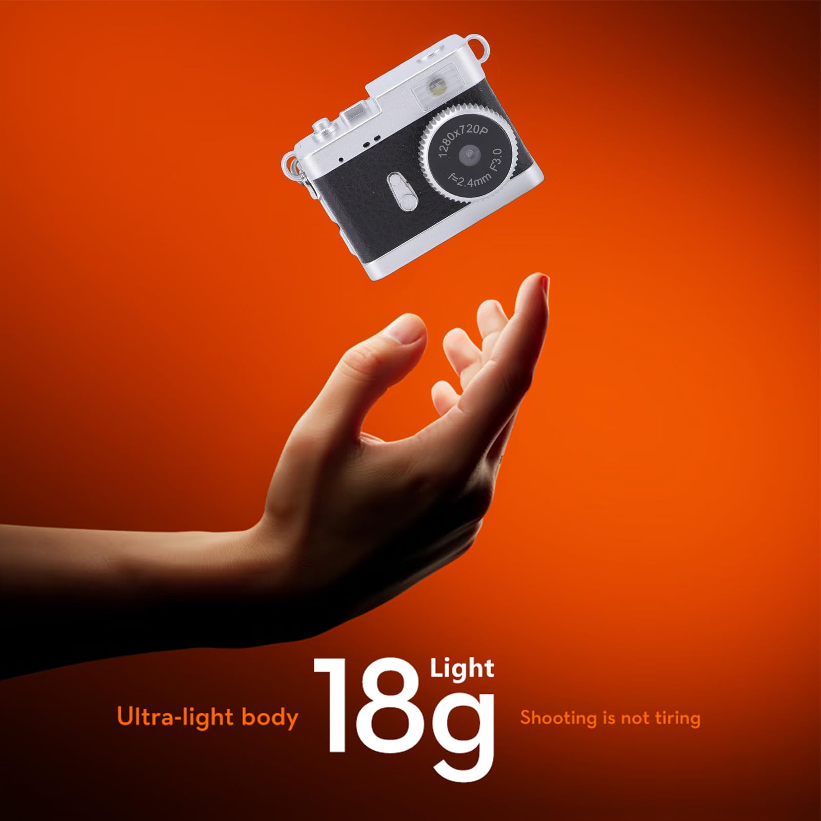 Tangxi Schlüsselanhänger-Kamera, 20 MP 720P HD Retro-Videokamera mit 0,96-Zoll-Bildschirm, Leichte Retro-Kamera für Teenager, Studenten, Reisen, Schule