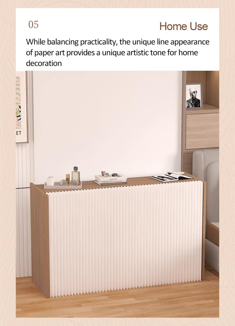 Foldable Large Pedestal Stand 2 in 1 Storage Cabinet Strong Load-bearing Capacity Paper Display Risers for Party Living Room Decor Exhibition Vendors Booth Craft Show Display (Height 1m length 4m)