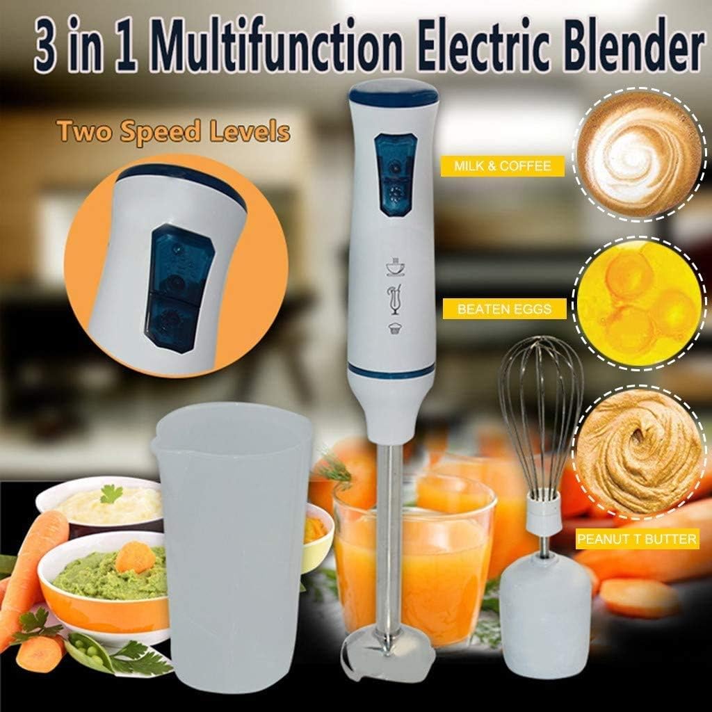 Immersion Hand Blender 1000w 3-in-1 Stick Blender Smart Stepless Speed Control Multi-Purpose Handheld Stick Blender Heavy Duty Copper Motor Brushed Stainless Steel Finish with Whisk Milk Frot