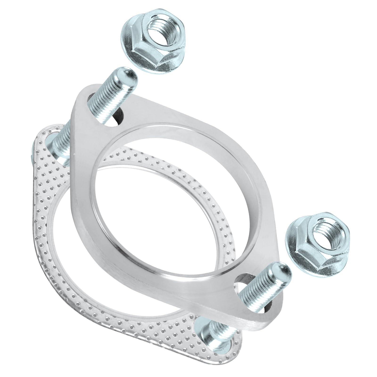 YGQ 2.25 Inch Exhaust Gasket 3-Bolt 58mm Muffler Flange