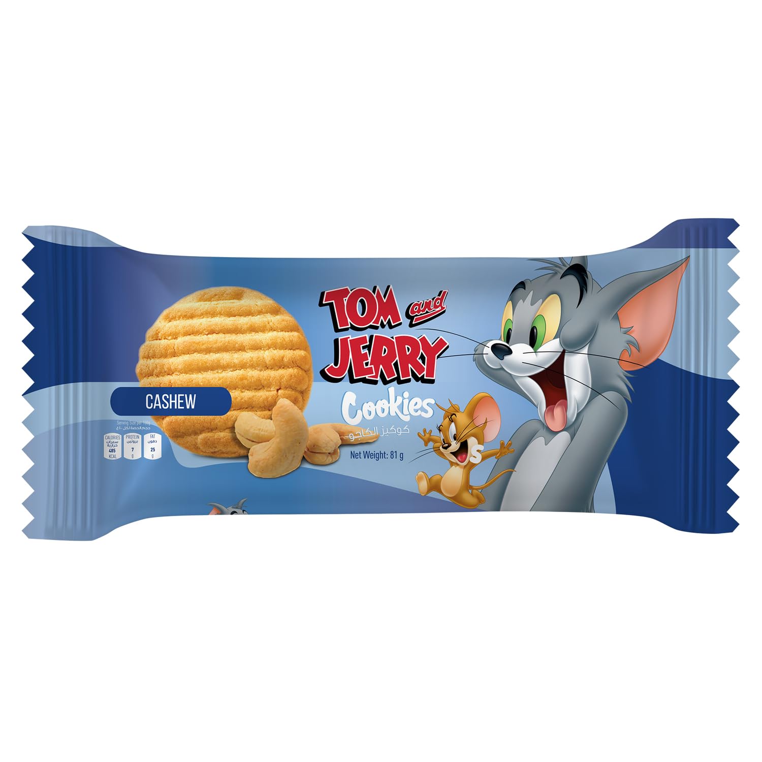 Tom & Jerry Cashew Cookies, 8 x 81 g