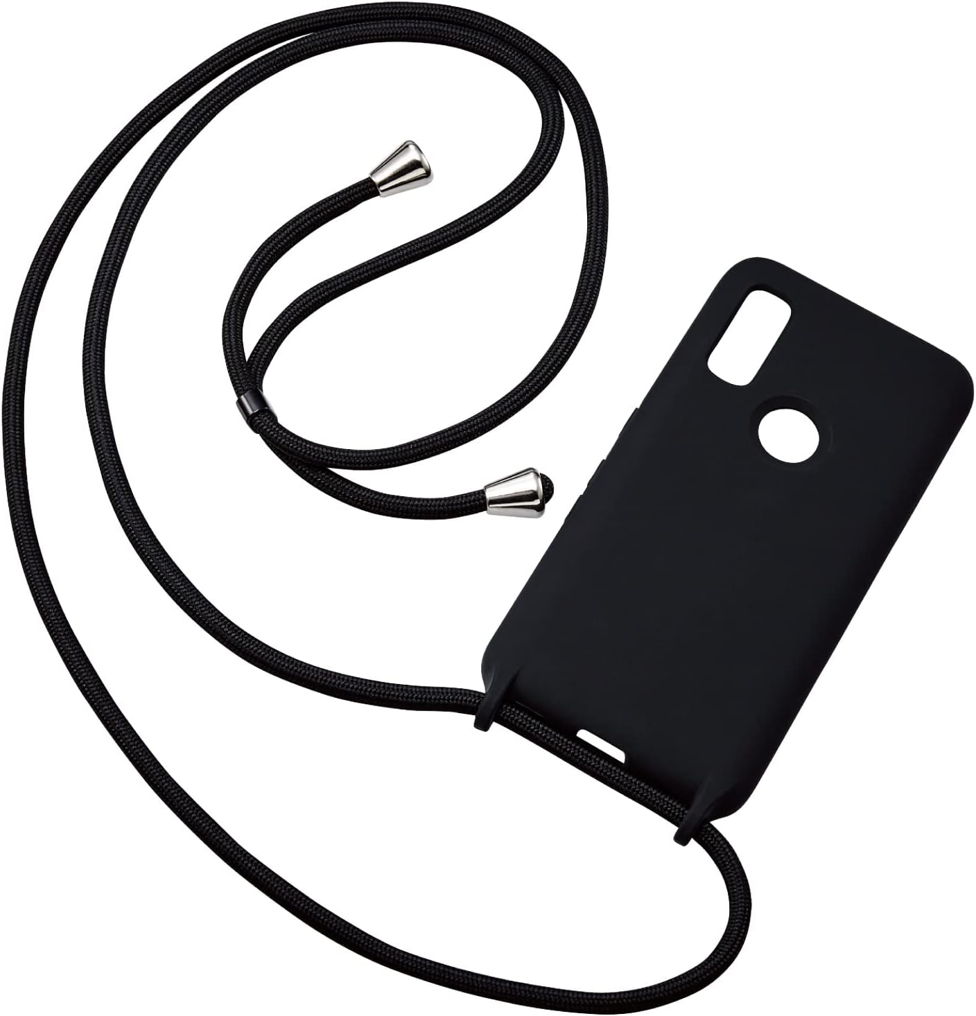 Elecom PM-F221SCSSBK Arrows We F-51B / FCG01 Case Cover, Shoulder Strap, Silicone, Anti-Dust, Black