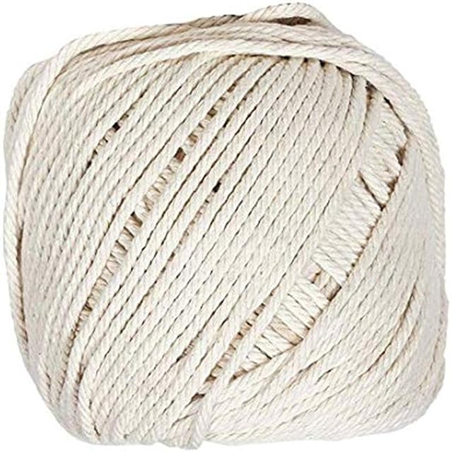 Macrame Cord 4mm X 110m(About 120 yd) Natural Virgin Cotton Handmade Decorations - DIY Craft Knitting (4MM/110M)