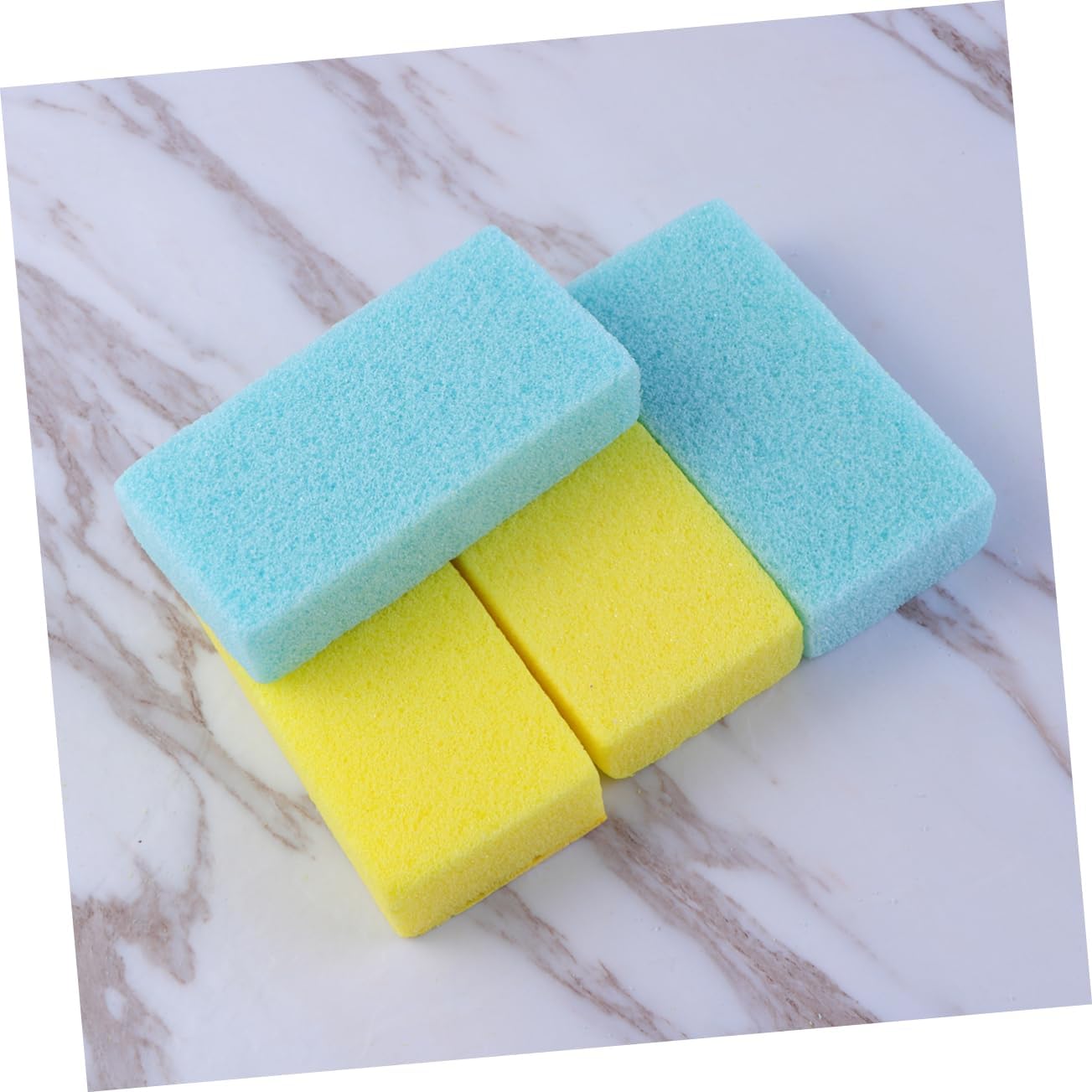4PCS Natural Pumice Foot Scrapers for Men Women Callus Removers with Smooth Edges Strong Grip Foot Files for Dead Skin Removal and Heel Exfoliation Random Colors Random Color