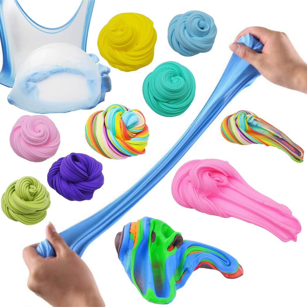 36 Pack Mini Butter Slime Kit with Funny Fruits Charms, Super Soft & Non-Sticky, Party Favors Birthday Gifts for Girls and Boys