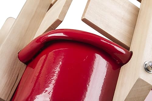 Miniatura 5 de Duncan Mountain Wagon - Carro de tracción para niños con paneles de madera neumáticos todo terreno mango de agarre ancho base de rueda ancha