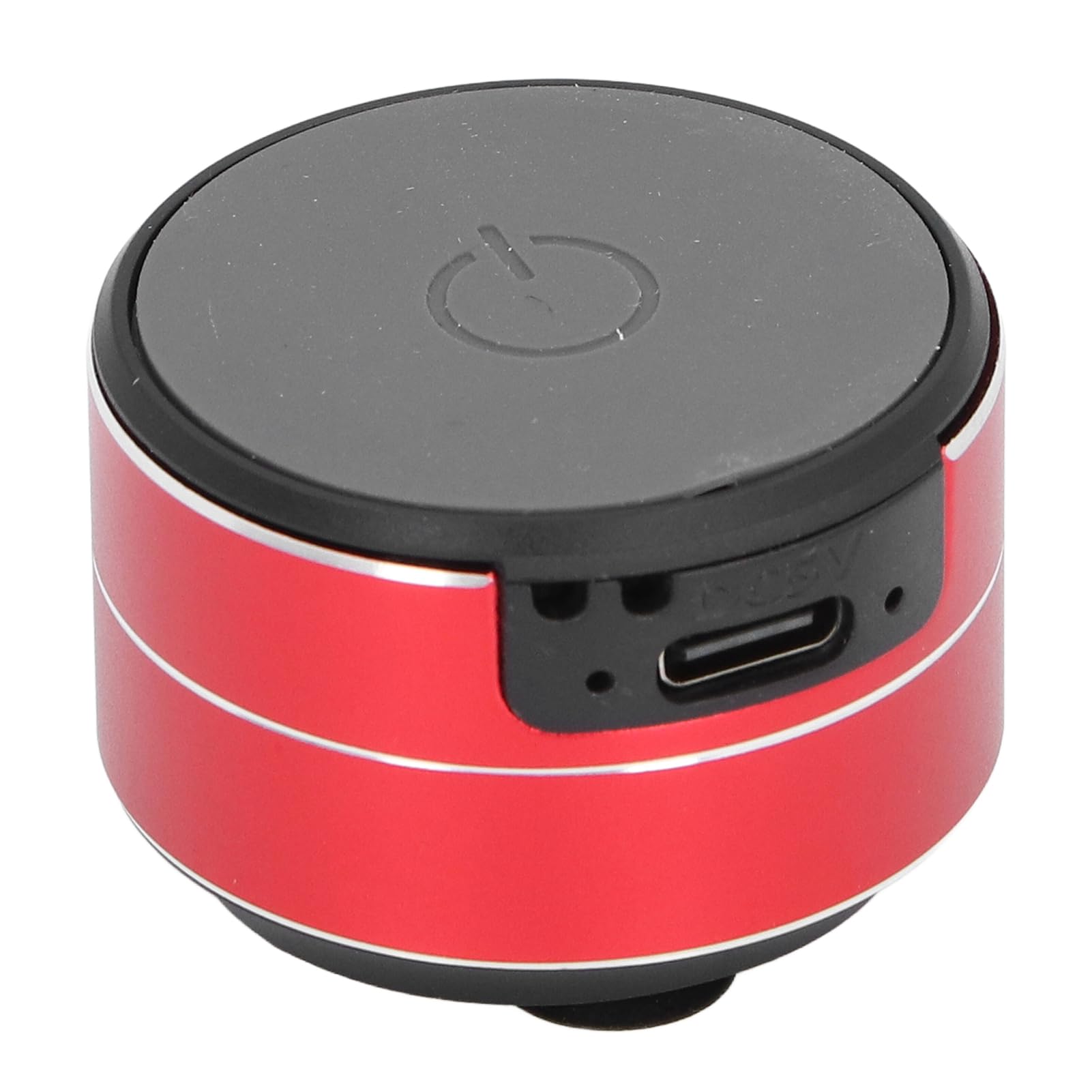 Yunseity Bone Conduction Speaker, Speaker 3W 4? 5V Water BT Versatile Aluminum Alloy with Suction Cup for Wall Tiles Metal Railings (Red)