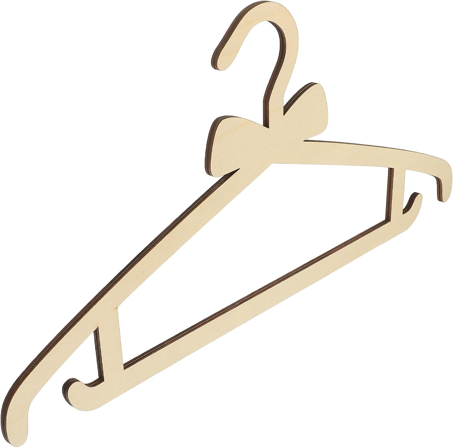 Wooden Bow Hanger for Clothes Clothes Hanger Decorative Bow Design Childrens Closet for Nursery and Bedroom Organization