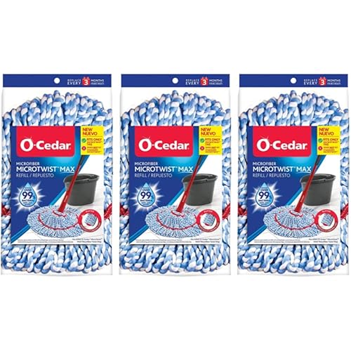 O-Cedar MicroTwist Microfiber Twist Mop Refill (Pack of 3)