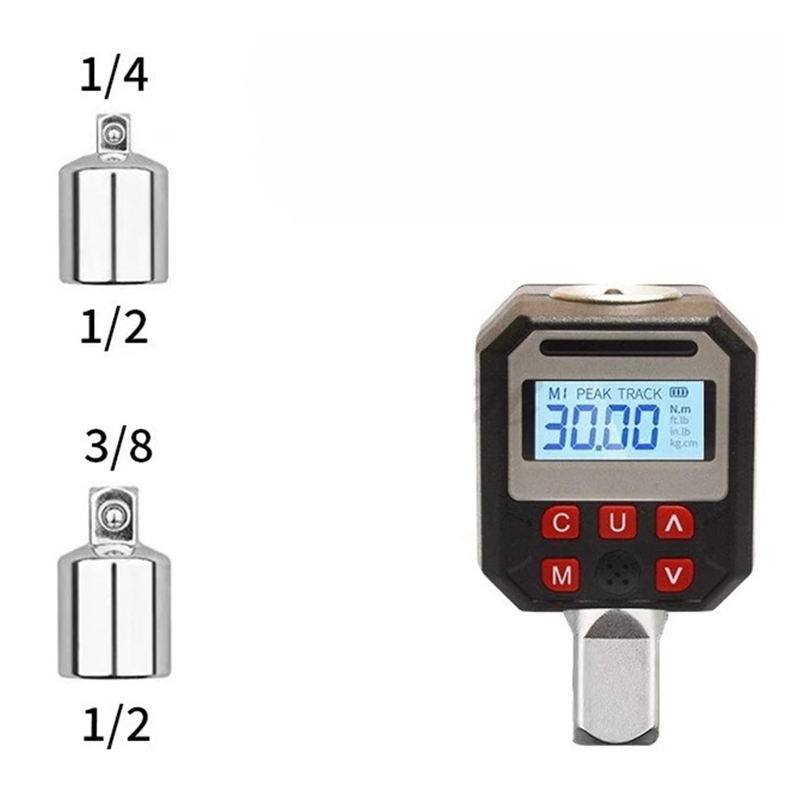 Tester for misuratore di coppia digitale, avviso display a colori, strumento for test di coppia con chiave chilogrammo Visualizzazione intuitiva(17-340)