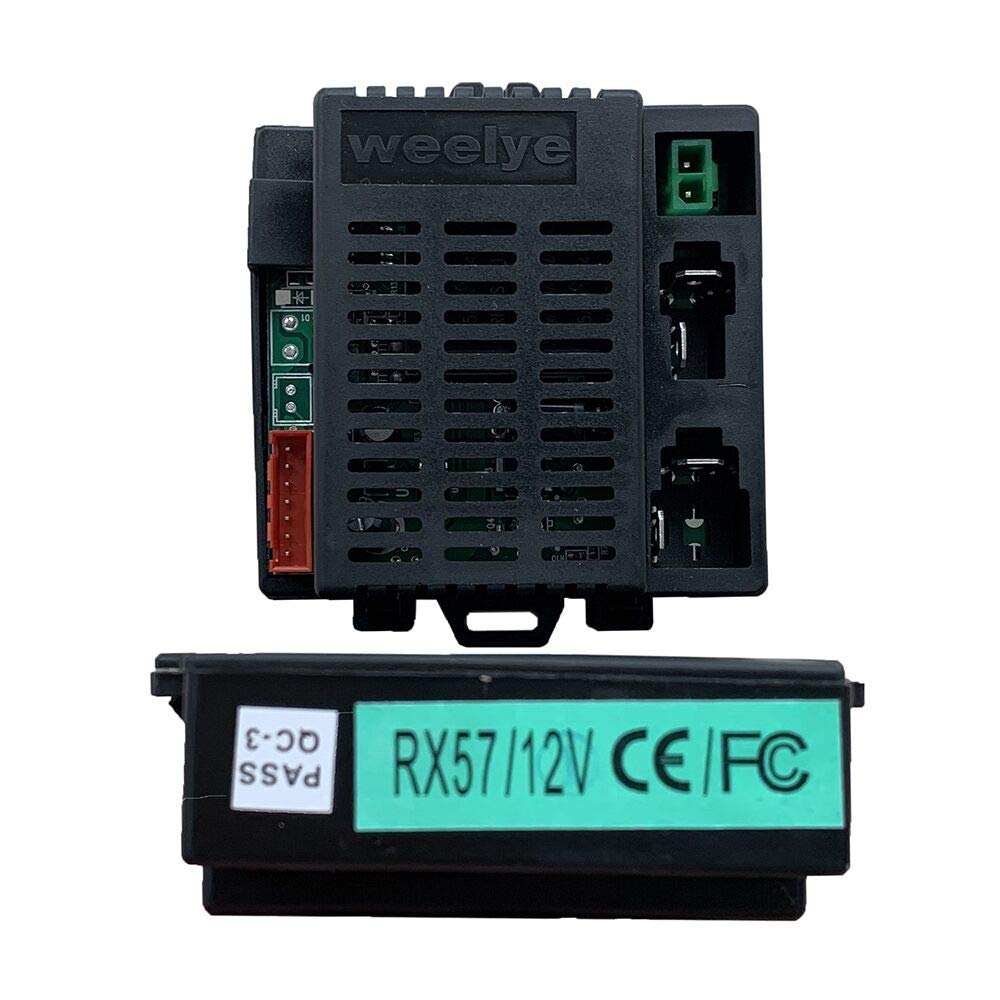 Wellye RX57 12V Children's Electric car 2.4G Bluetooth (Red) Control and Receiver Accessories with FC CE Certification, Children's Electric car Replacement Parts