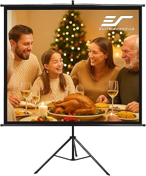 Elite Screens Yard Master Sport 96 Portable Projector Screen, Dual Tripod/Wall Hanging 2-in-1, 11, MaxWhite Gain 1.1, Indoor/Outdoor with Carry Bag