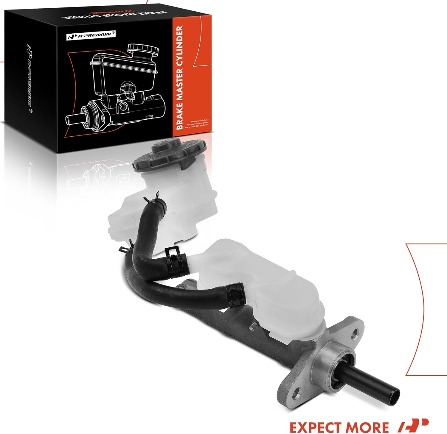 A-Premium Brake Master Cylinder with Reservoir and Cap Compatible with Honda Vehicles - For Fit 2009 2010 2011, L4 1.5L - Replaces 46100TF0Y01, 46101TK6305