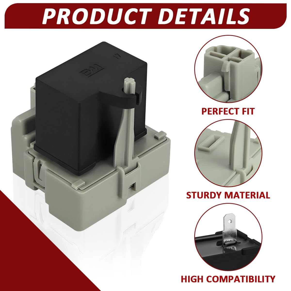 TSD2 Refrigerator Start Relay and Capacitor Kit Compatible with Embraco QD TSD2 Compressor for Whirlpool Kenmore Refrigerator W10189190 W10662129 241941003 2319792 2255198 2264017 2319792
