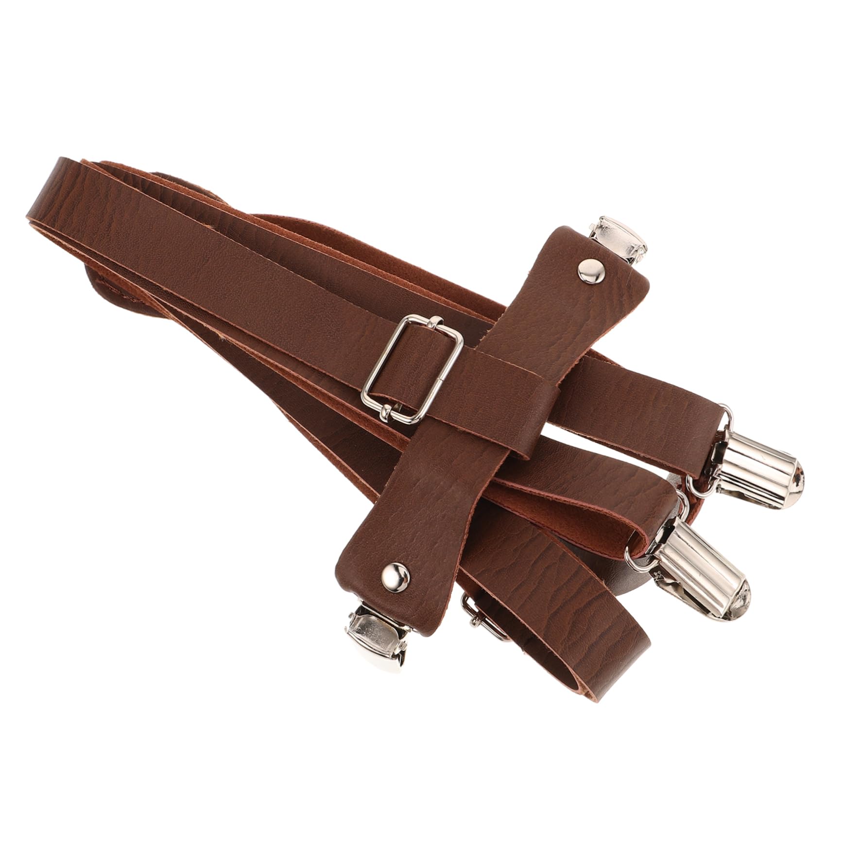 GAROZATION Men's and Women's Elastic Suspenders Wide Waist Belt Back Suspenders for Pants Clip-on Straps Stretchy Belt