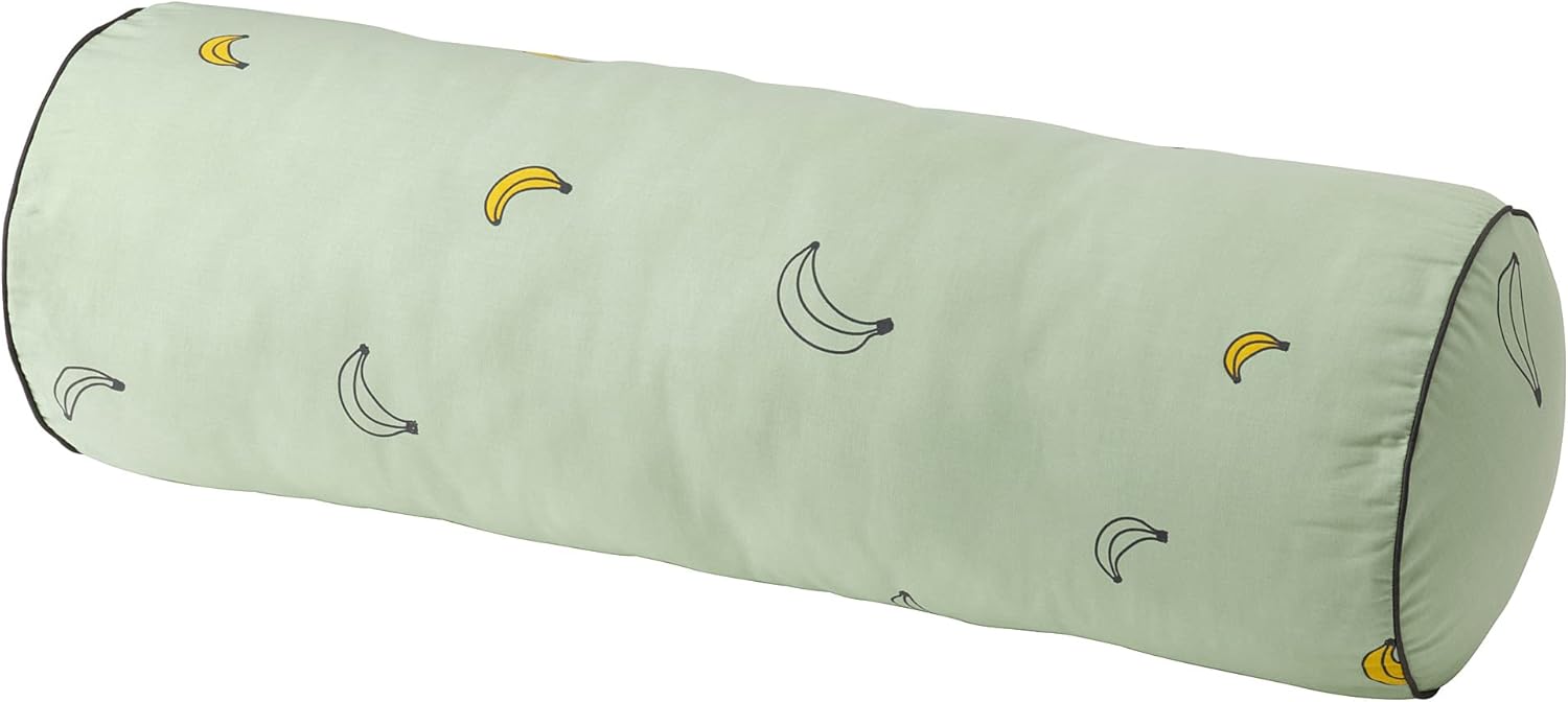 VÄNKRETS Cushion, banana pattern pale green, 80 cm