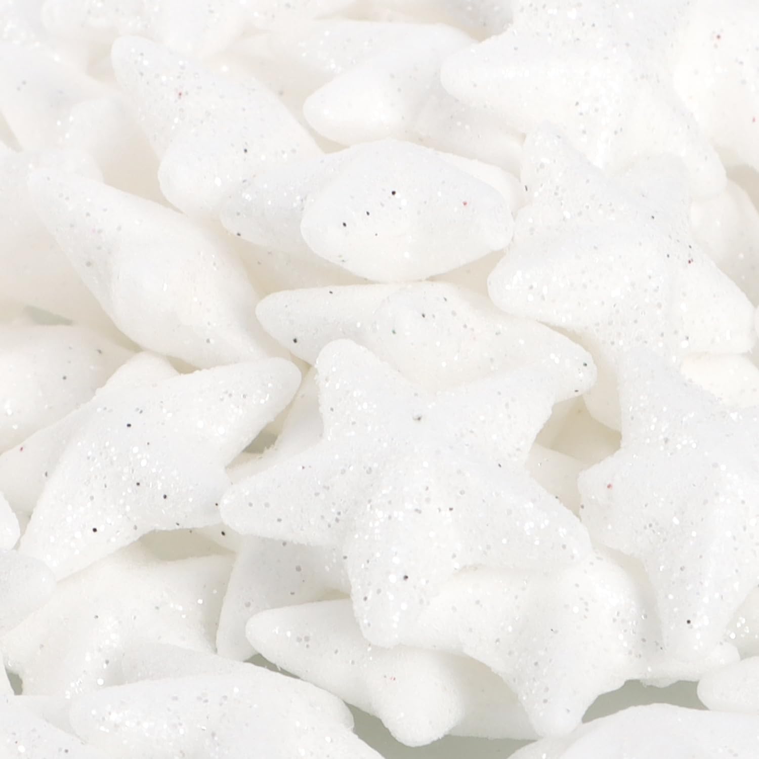 COM-FOUR® 10g brokatowe gwiazdki - dekoracyjne gwiazdki z pianki polietylenowej - wszechstronna dekoracja swiateczna z brokatem - ozdoby choinkowe - idealne do rekodziela