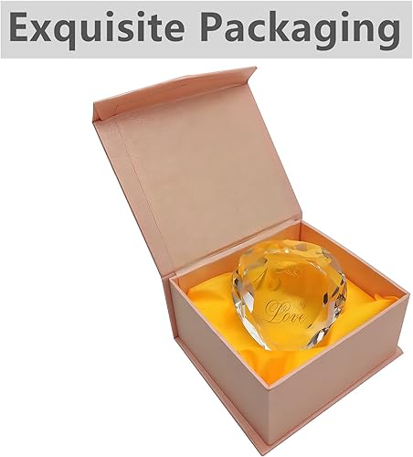 Miniatura 26 de Regalos de cristal de 30 aniversario para marido, esposa, novio o novia, lindo aniversario de boda, día de San Valentín, regalos románticos para 30