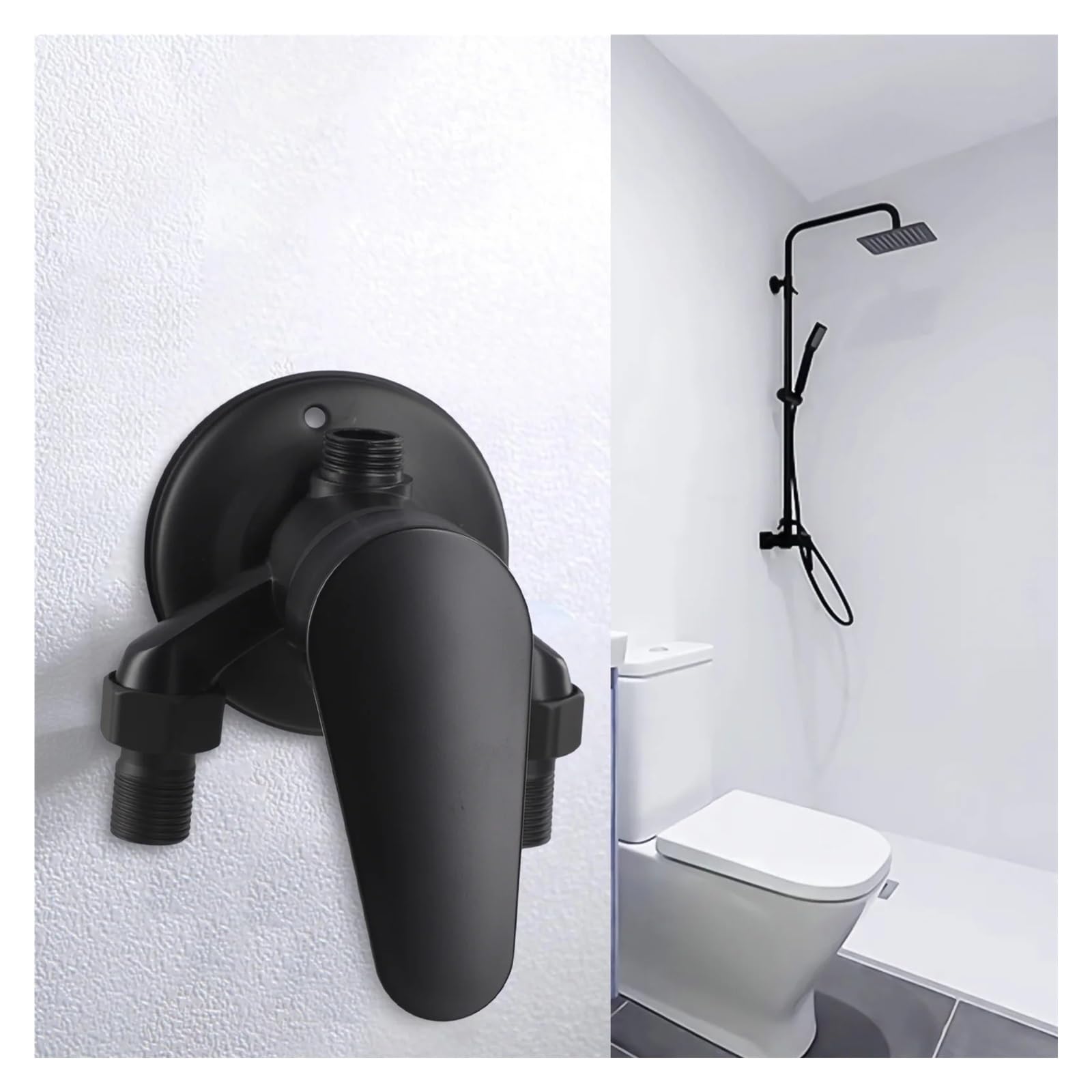 For Badezimmer Messing Mischventil Warm- und Kaltwasser Modern 130 * 10mm Einfache Installation mit Zubehör