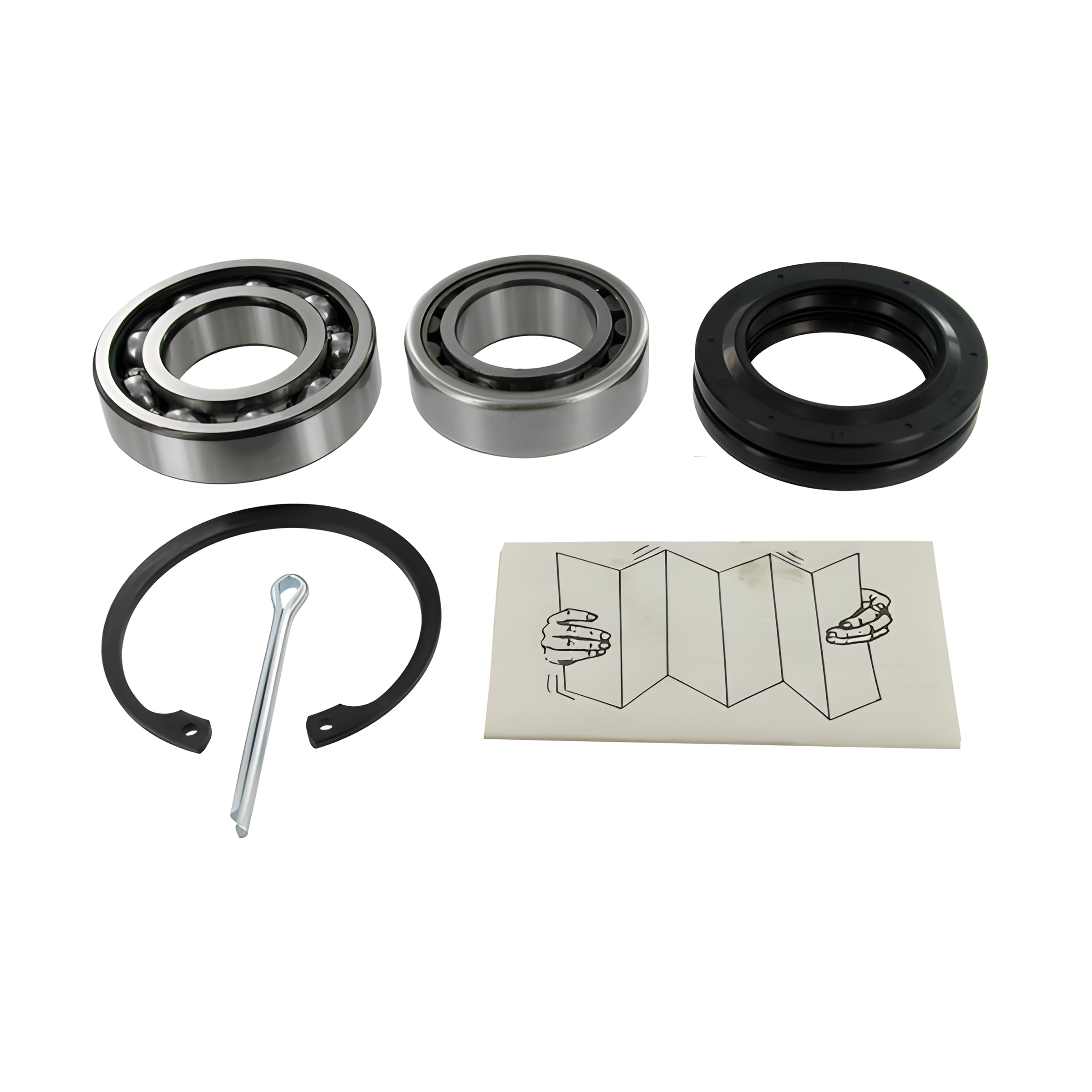 SKF Wheel Bearing Kit VKBA 910 Rear Axle Position Height 111 mm Length 111 mm Width 84 mm - OE Quality