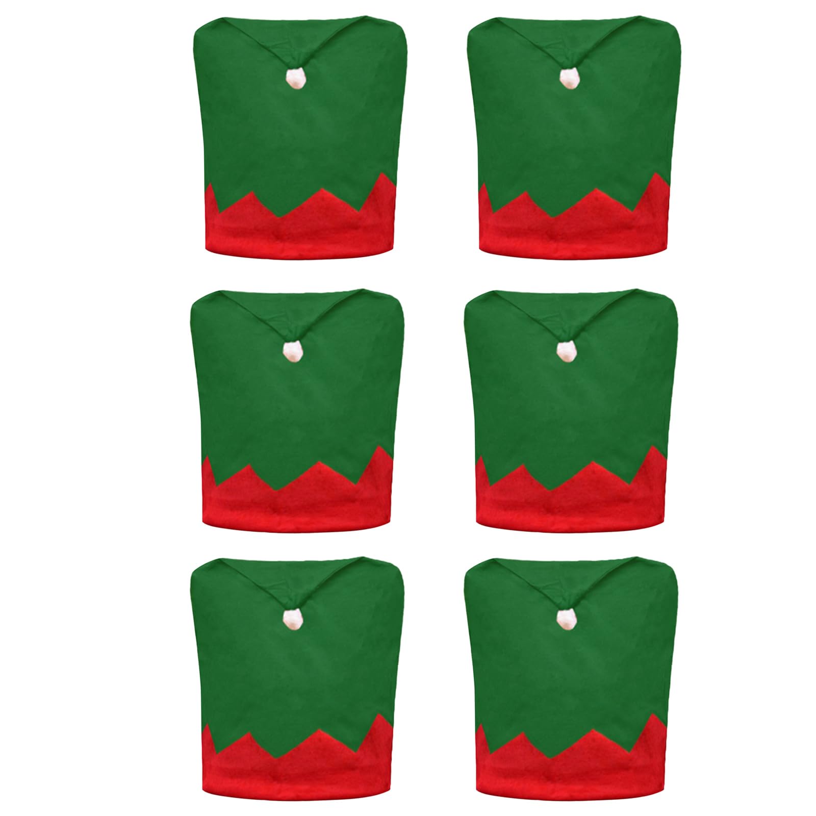 Yhplxyuus Christmas Chair Cover Santa Hat Home Table Dinner Seat Covers Christmas Party 2024 New Year Home Decorations for Banquet Chair Back Covers for Dining Chairs