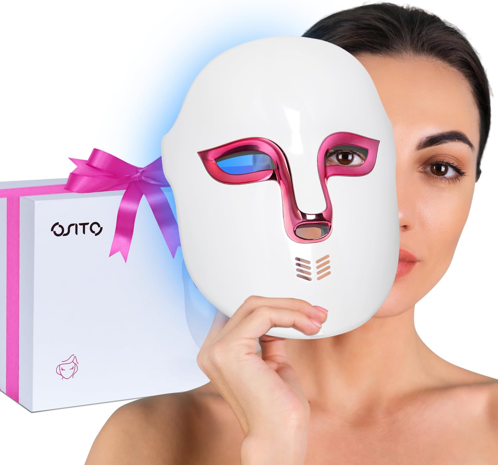 Amazon.com : OSITO LED Face Mask Light Therapy, FSA/HSA Eligible, Red ...