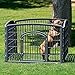 IRIS USA Puppy Playpen Dog Playpen Fence Enclosure with Dog Gate Door - Indoor Pet Playpen - 4 or 8 Panel