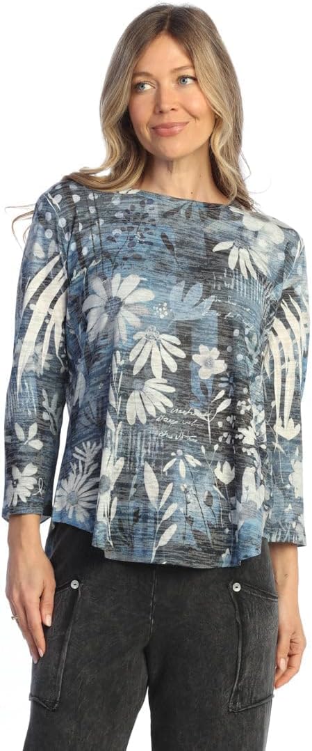 Jess & Jane Burnout Tunic Top - AJ2
