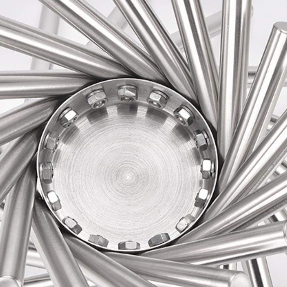 XYAO Stainless Steel Fruit Bowl, Modern Fruit Bowl Creative Folding Fruit Basket Kitchen Accessories Mordern Fruit Stand Rotating Household Basket for Kitchen Storage Rack(Sliver)