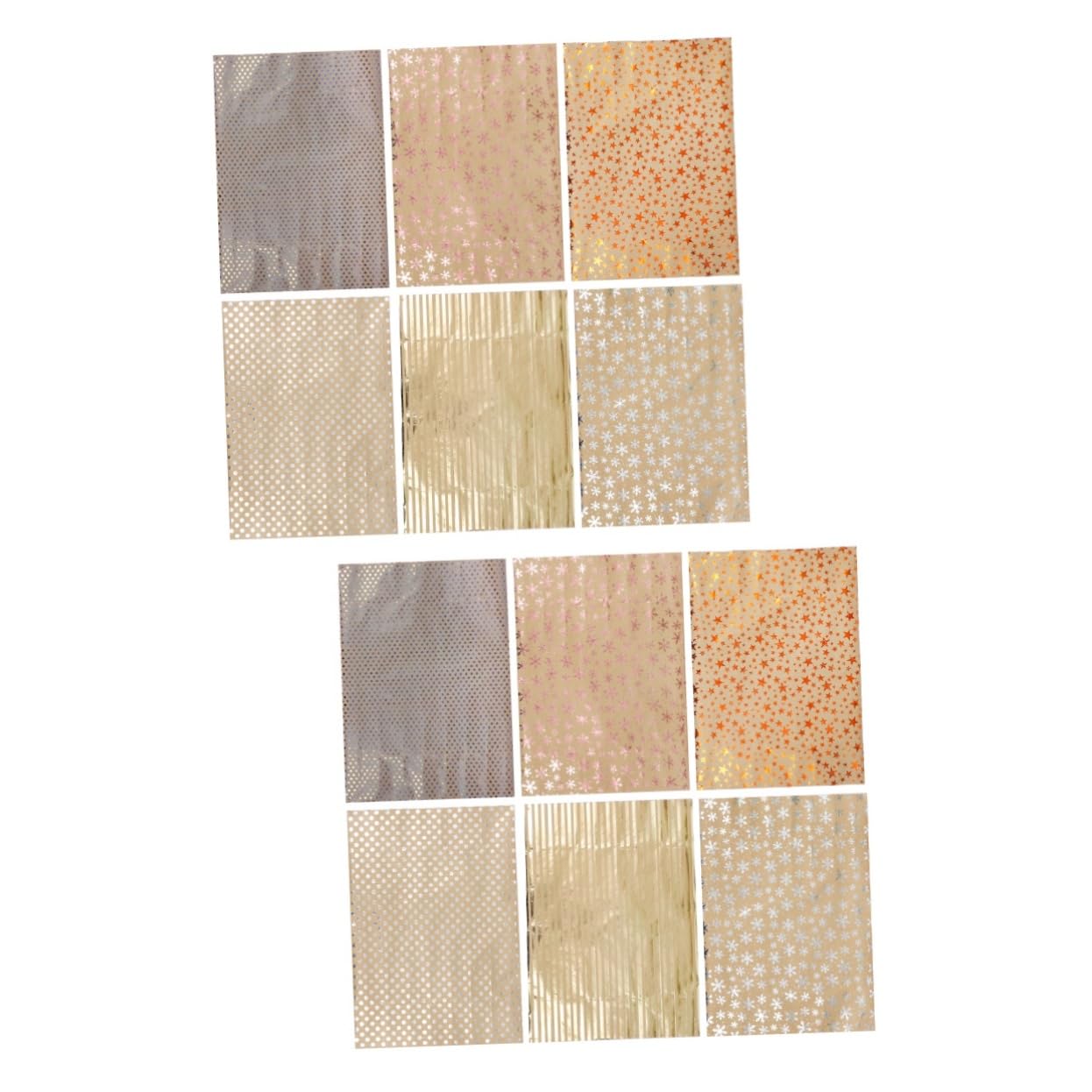 minkissy 12stücke Bronzing Geschenkpapier Bögen Kreative Buchumschläge Hochwertige Verpackungsmaterialien Für Geschenkpapiere Für Weihnachten Und Anlässe Vielseitig Einsetzbar
