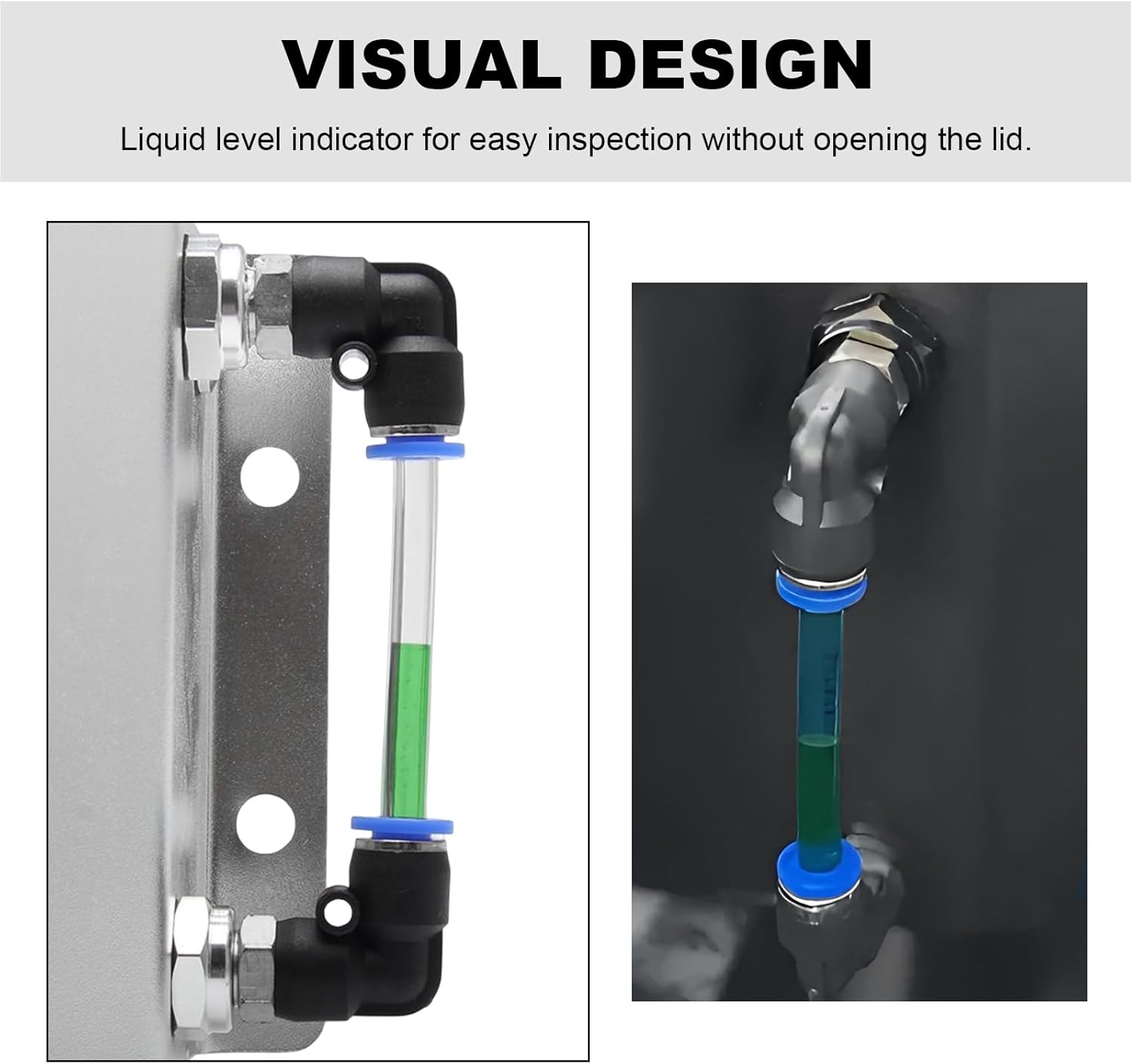 1L Coolant Overflow Tank, Aluminum Radiator Expansion Tank Recovery Water Tank Bottle, Universal Engine Cooling System Reservoir Compatible with Most Cars Trucks Boats (Silver)