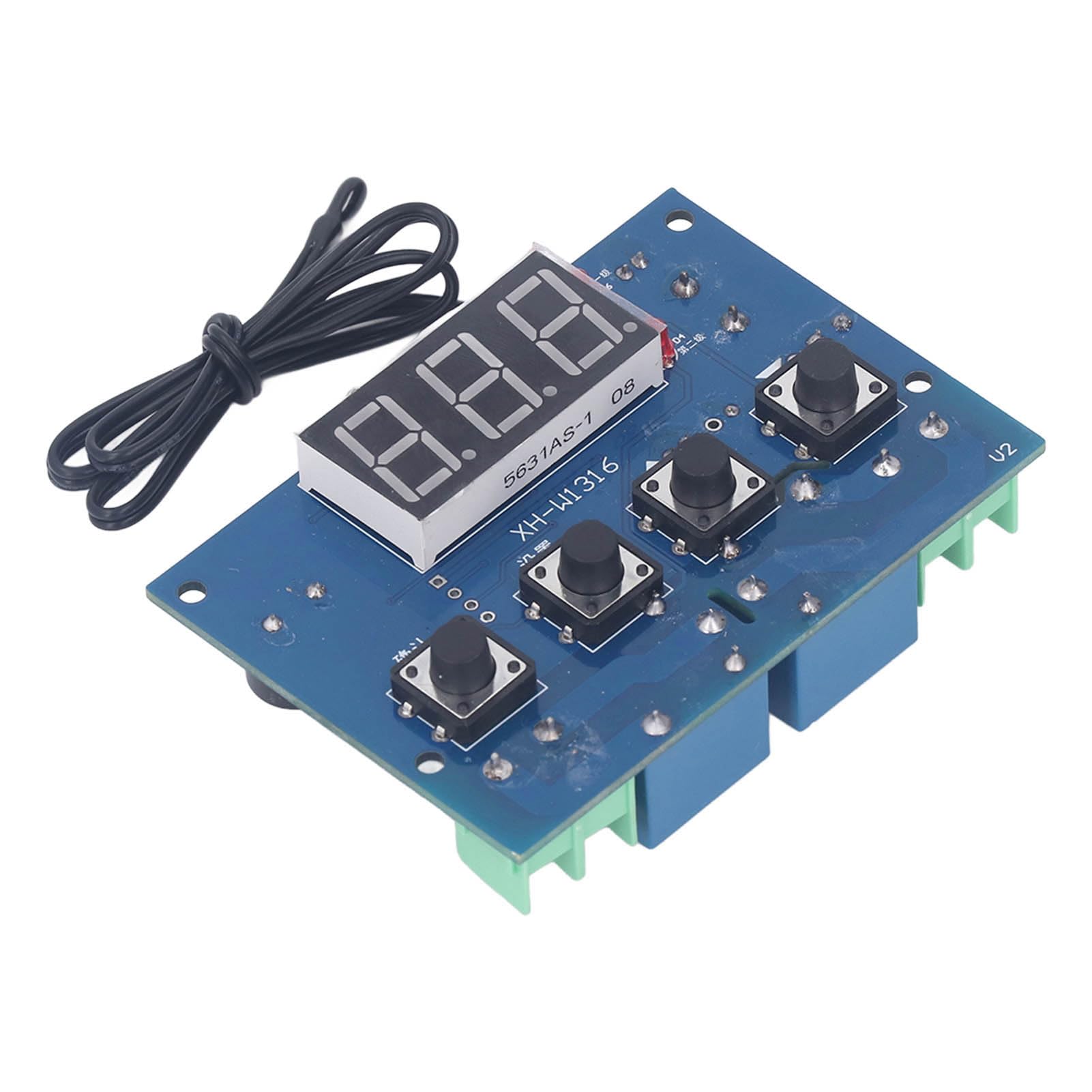 Digital Temperature Control Board, LCD Display Microcomputer Control System Wide Application Temp Control Switch Module Settable for Domestic Appliance