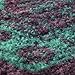 Maples Rugs Georgina Traditional Area Rugs – Made in USA – Low Profile, Non Slip, Pet–Friendly Mat for Bedroom, Office, Living & Dining Room, 5' x 7', Wineberry/Teal