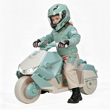 TLSUNNY 6V Kids Electric Motorcycle, Power Driven, 3 Wheels Ride On Toys