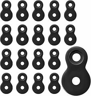 Figure 8 Fastener, Heavy Duty Table Top Fasteners, Desktop Clips Tabletop Connector Bracket (Black) (20) (20)