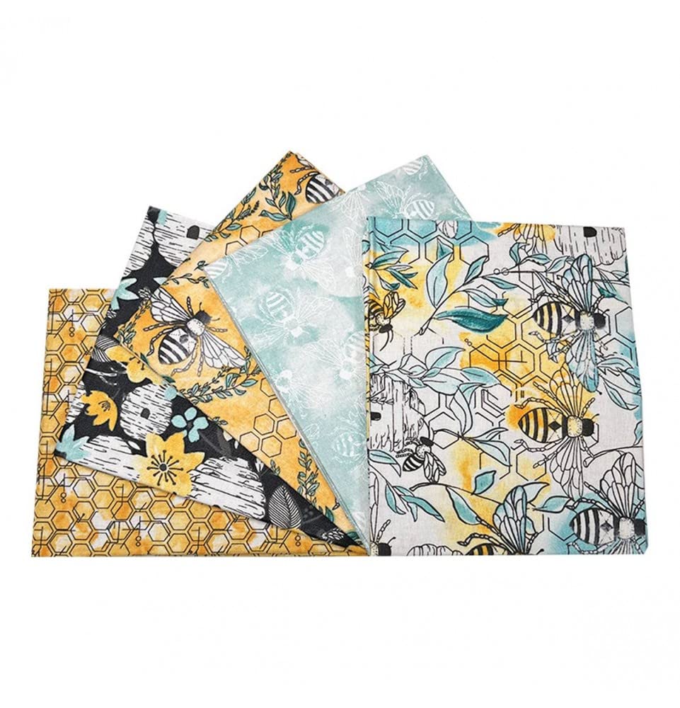 Supercrafts Multi Beetanical Cotton Fat Quarters 5 Pack