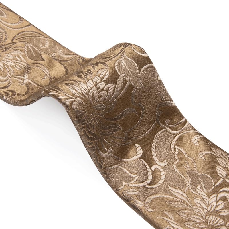 Corbata de seda paisley para hombres set regalo boda miniatura 4