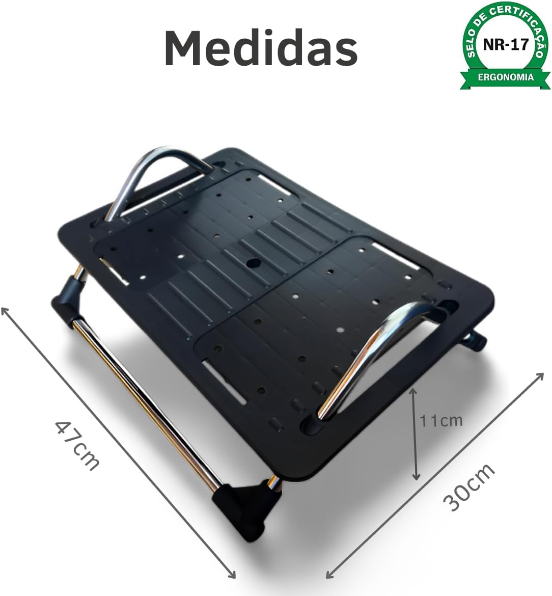 Apoio Descanso Base Suporte Ergonômico Para Os Pés Nr17